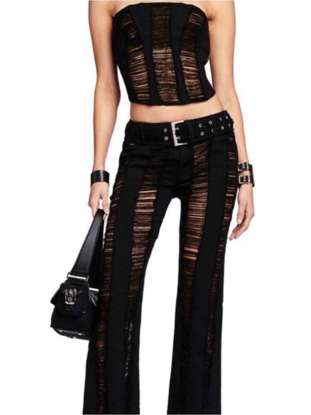 I.AM.GIA Distressed Panel Top
